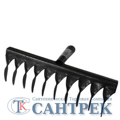 Грабли садово-огородные витые 10 зубые б/ч