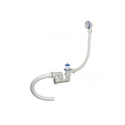 E-60081 Сифон для ванны САНТЕХПРОДУКТ, 1 1/2 х 40, регул.,с пл.реш. D-70ммс пер.гоф.шл D-40 эко