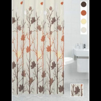 Штора для ванн BATH plus (Autumin Leaf) беж. 180х200 DS3002    (52)