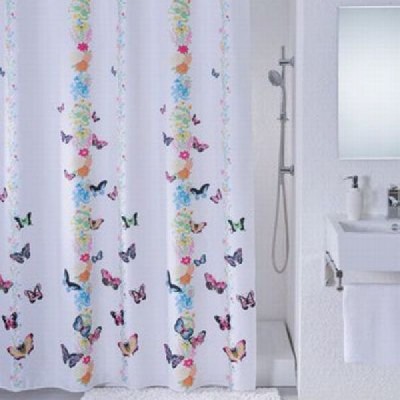 Штора для ванн BATH plus (Butterfly Show) multi. 180х200 DS3006    (54)